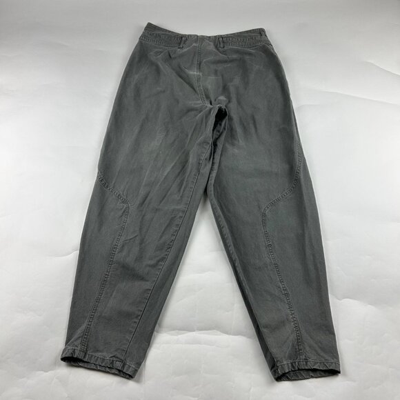 Vintage Essentials Sport Washed Green Canvas Ultra High Rise Pleated Chino 14 - Picture 4 of 5